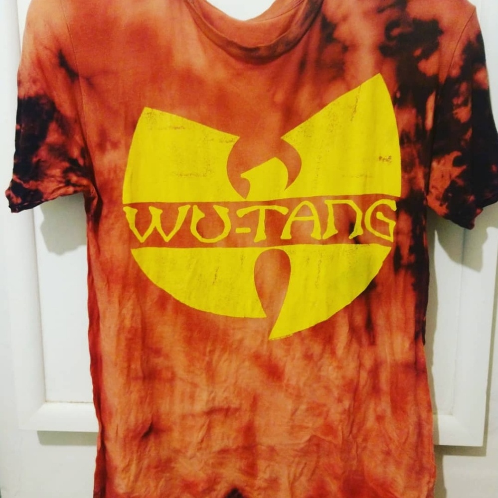 Hand Distressed WUTANG CLAN tee shirt